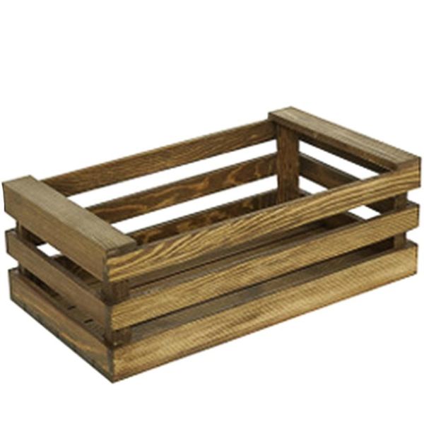 

retro wooden storage basket vintage bread dessert table decoration frame multifunction organizer basket display holder prop