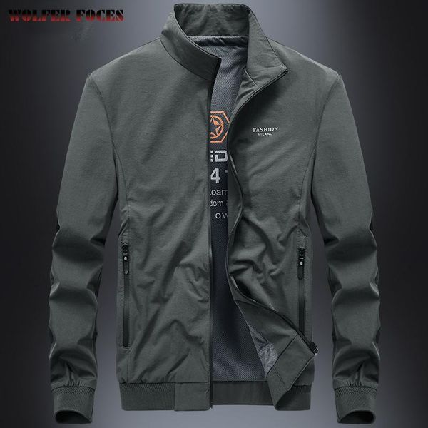 

men's jackets 2021 coat spring and autumn korean fashion thin casual loose versatile stand collar jacket rushed, Black;brown