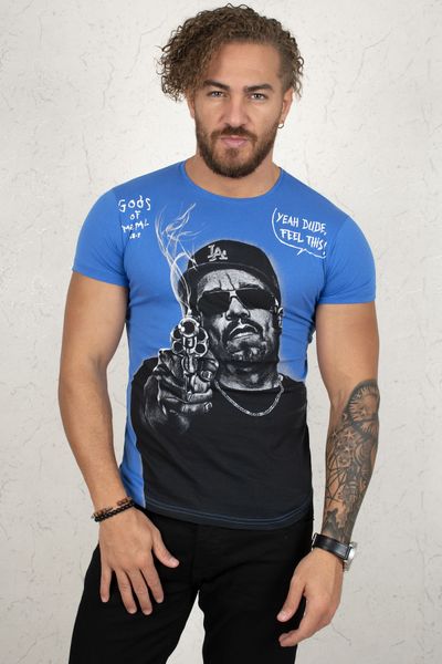 

blue font man men 's tee shirt 2002045 8yjx, White;black