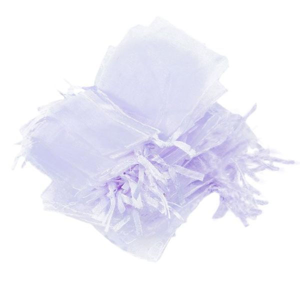 

gift wrap 50pcs white organza drawstring bags wedding favour jewellery pouches 7x9cm