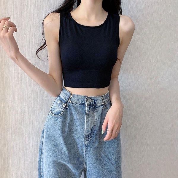 

yoga outfit women's tube korean without steel ring soft underwear elastic gathered anti-sagging simplicity fashion sports camisole vest