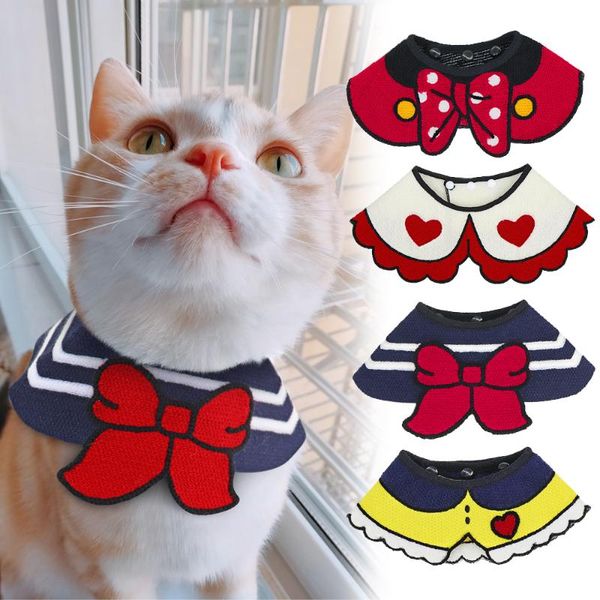 

cat collars & leads clothes scarf collar cute costume pet puppy for small dogs cats kitten pets accessories mascotas products
