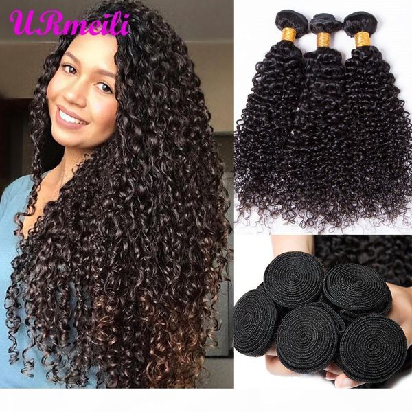 

mongolian kinky curly virgin hair bundles remy human hair extensions nature color buy 3 4 bundles thick kinky curly bundles, Black