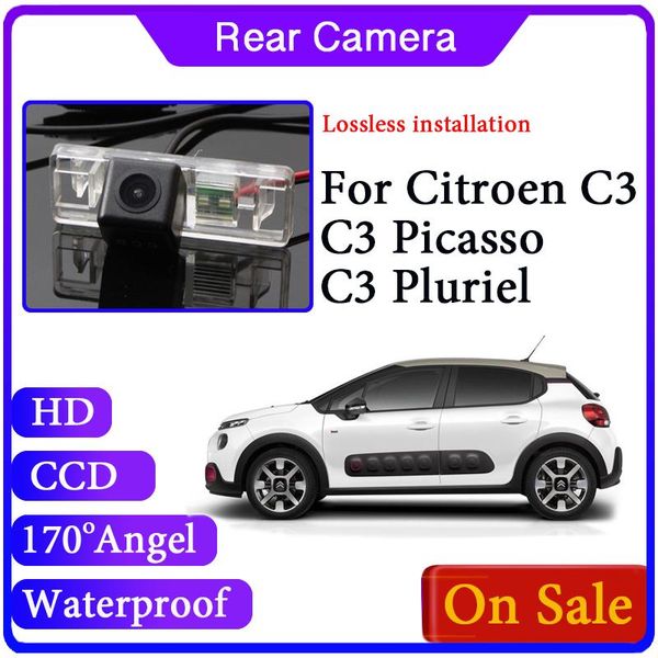 

car rear view cameras& parking sensors for c3 picasso pluriel 2002~2021 reverse waterproof camera