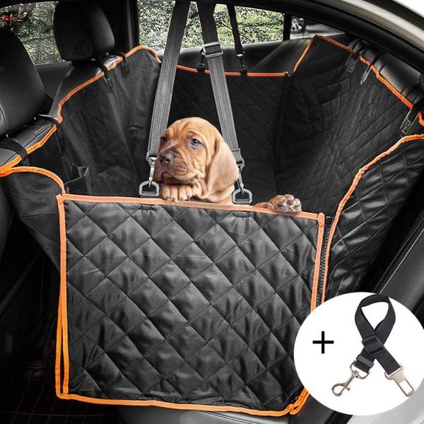 

kennels & pens dog car seat cover back mat cushion waterproof carrier hammock protector with nonslip backing zipper pocket for pets travel