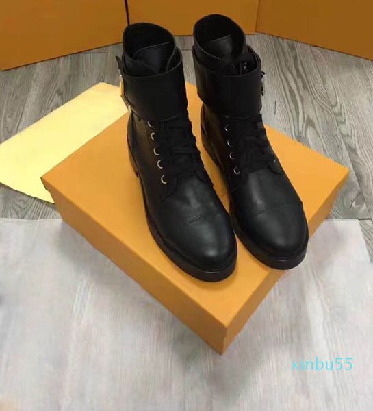 

fashion women all color leather hiking shoes desert boot wholesale winter snow boot platform boot outdoor work boots leisure ankle boots, Black