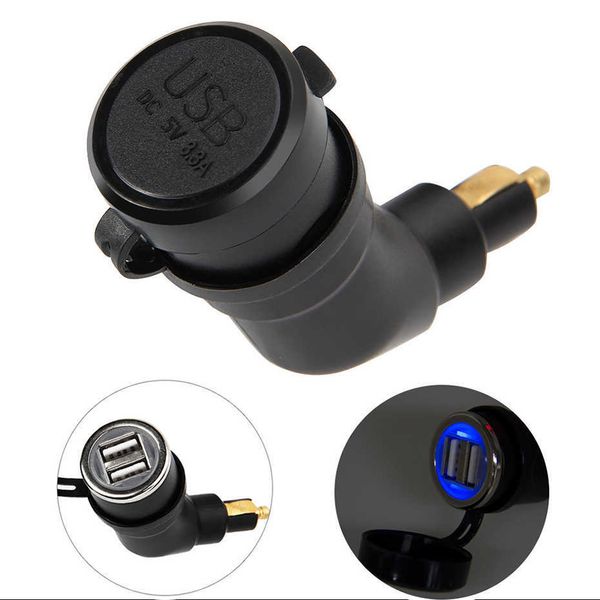 

car 3.3a moto 5v charger dual usb power adapter for bmw hella motorcycle cigarette lighter adapter with socket plug cover for iphone