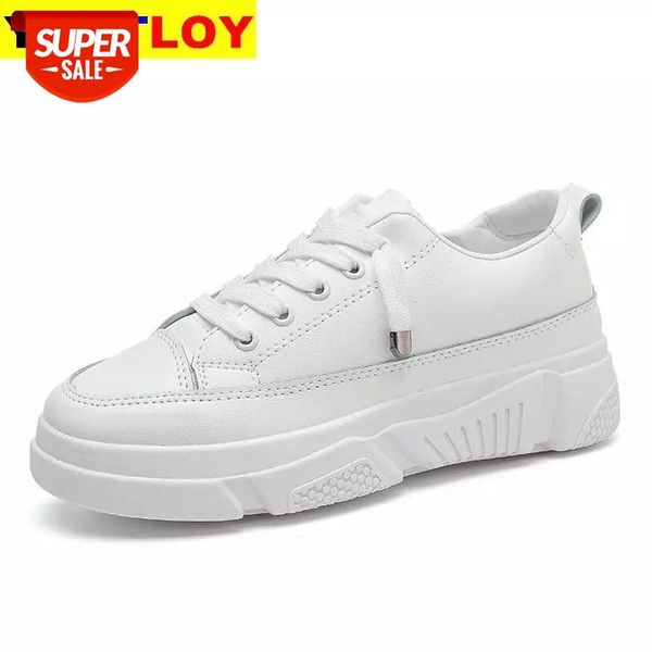 

women sneakers 2020 fashion breathble vulcanized shoes ladies pu leather platform flats women lace up casual shoes #647x