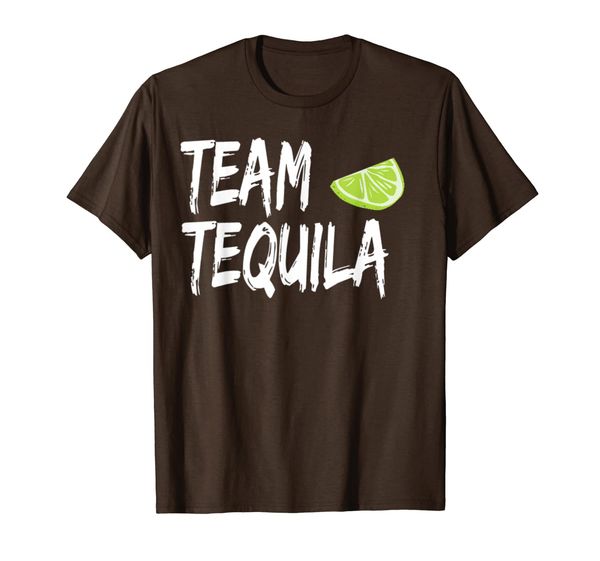 

team tequila with green lime shirt, White;black
