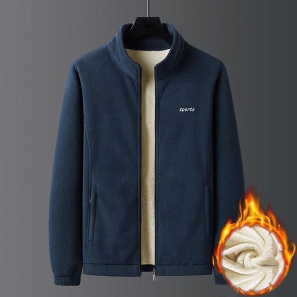 

men's jackets male jacket solid color thermal all match anti-pilling plush winter for school, Black;brown