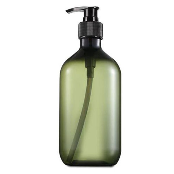 

10pcs/lot 500ml empty green plastic lotion bottle, lotion pump bottle liquid soap pet bottle