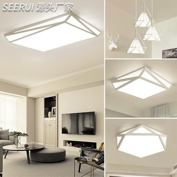 

modern modern square rectangle wrought iron ceiling hallway lamp led ceiling lamp light fans kitchen fixtures