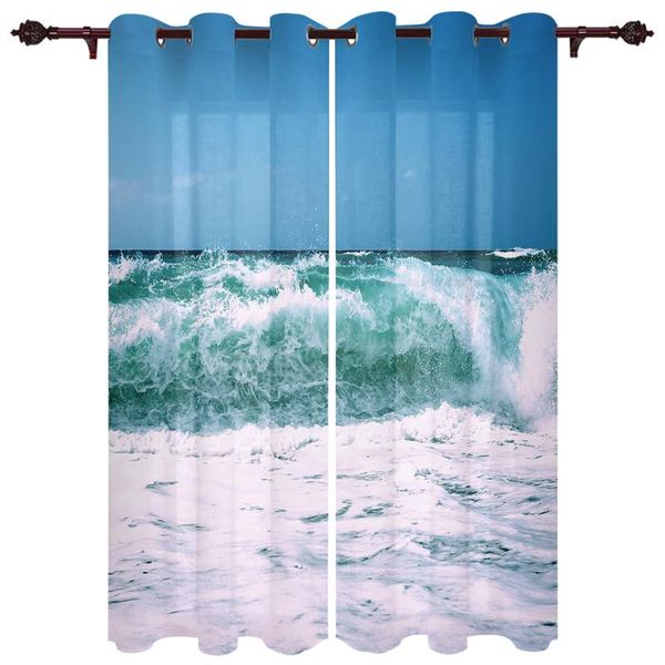 

translucent curtains summer waves fresh living room closet kitchen bedroom home decoration exquisite window curtains