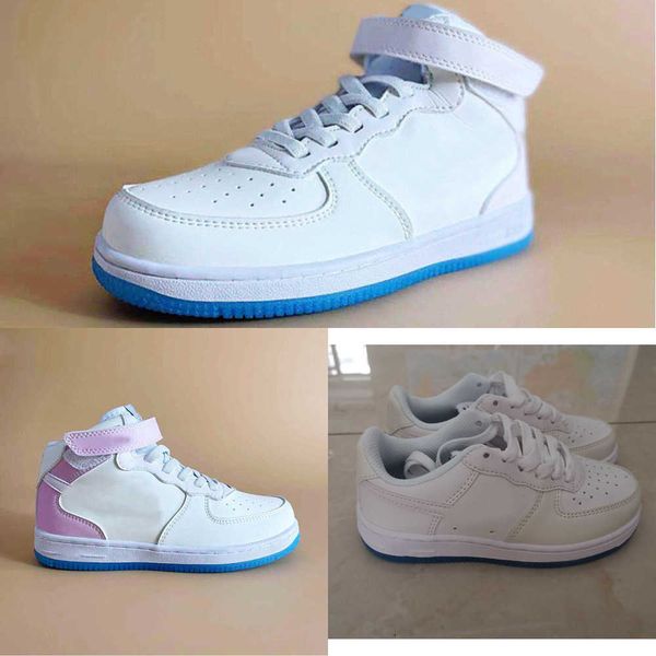 

td 2021 low 1s 1 uv reactive sun cool discolor shoes children boy girl kid youth sports skate sneaker size eur26-35, Black