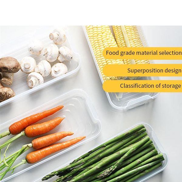 

storage bottles & jars plastic bins refrigerator box food containers with lid kitchen fridge cabinet er desk organizer