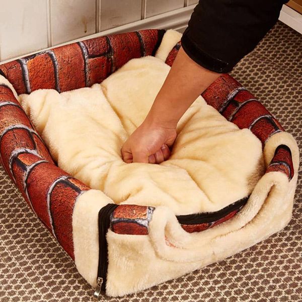 

portable foldable dog puppy cat house kennel nest soft bed with mat for small medium pet comfortable travel tent