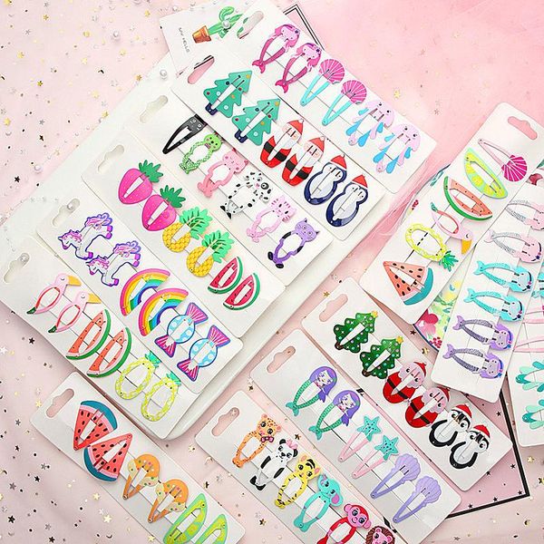 

hair accessories kawaii cartoon fruit bb clip baby children clips bobby pin barrettes for girls kids hairpins hairgrip headdress, Slivery;white