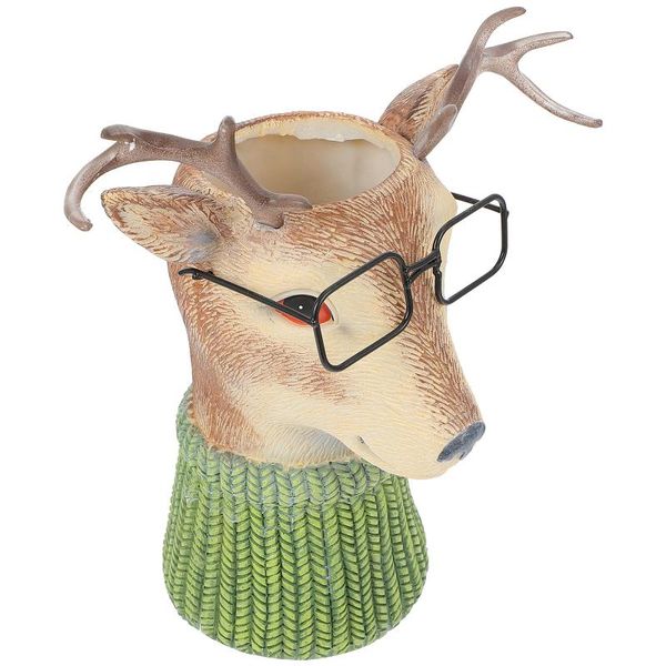 

vases 1pc animal model adornment flower vase ornament household resin decoration