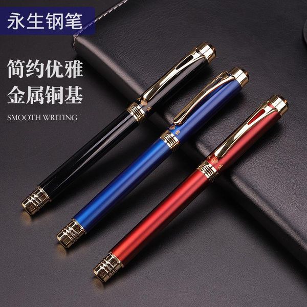 

fountain pens 1pcs 2819 gold clip pen student treasure ball can be customized logo