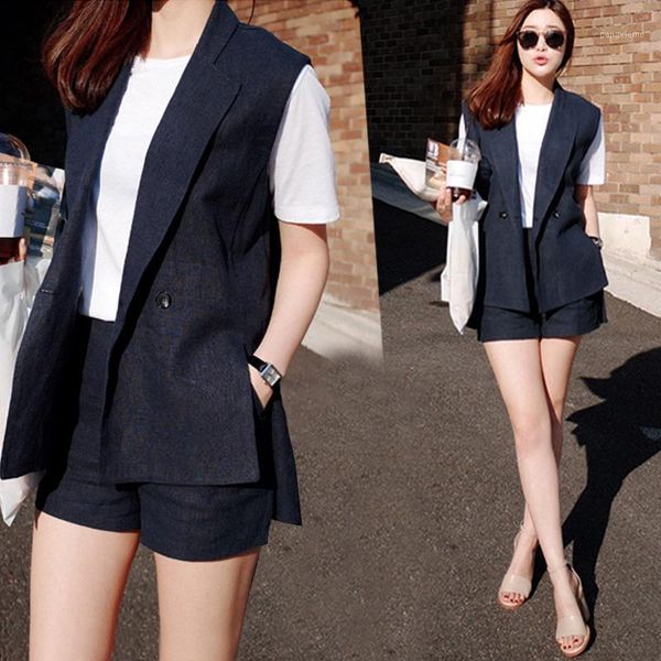 

women's tracksuits set female 2021 summer thin section stylish temperament office lady professional uniform two / piece suit, Gray
