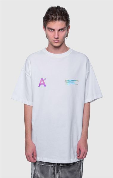 

2020 arnodefrance reflective t-shirts women men 11 high-quality hip-hop arnodefrance t shirts, White;black