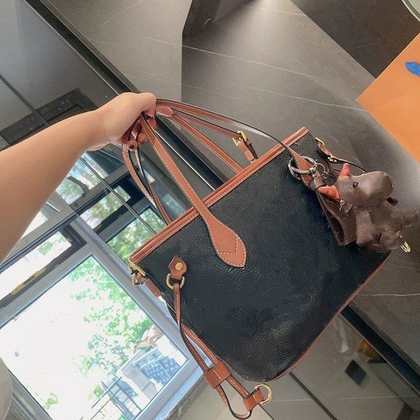 

fashion handbag for women tote 3d embossed shopping bag purse designer luxury cowhide leather clutch travel flower check shoulder bags lcm