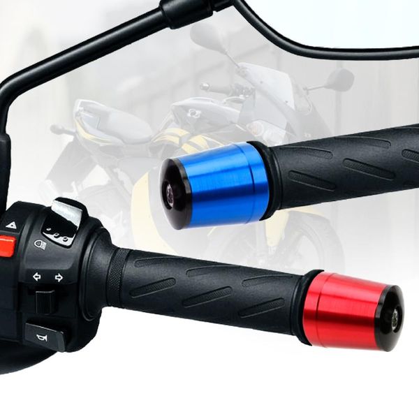 

motorcycle handlebar grip ends weights anti vibration silder plug for options 7/8" cnc handle universal 1 pair handlebars