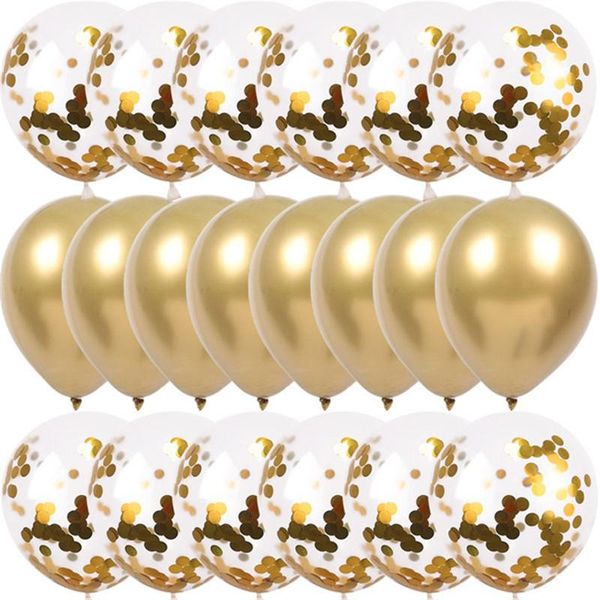 

fridge magnets 20pcs gold confetti balloons set metallic chrome ballon birthday party wedding decoration anniversary globos baby shower ball