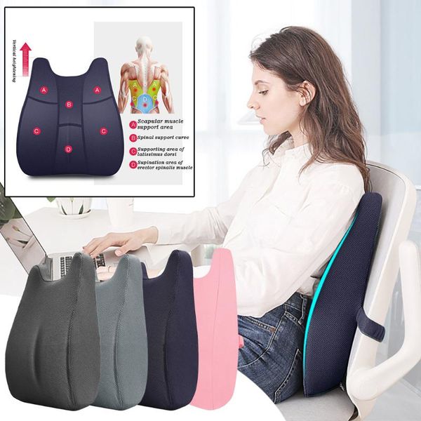 

office lumbar support memory foam car cushion seat lumbar support seat soft pillows breathable pillow home office