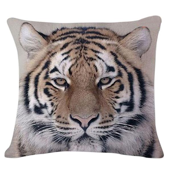 

cushion/decorative pillow fashion cotton linen square decorative throw case cushion cover 18" x (tiger)