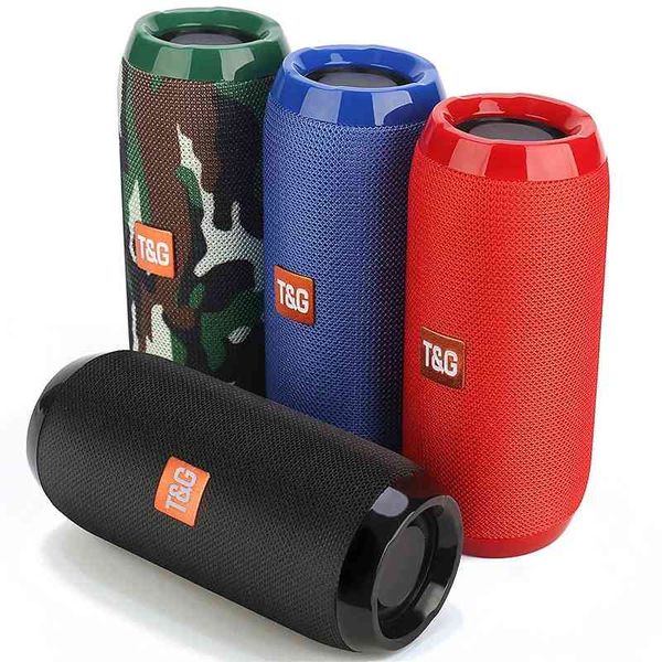 

portable bluetooth compatible loudspeaker wireless bass column waterproof outdoor usb loudspeaker support aux tf subwoofer loudspeaker