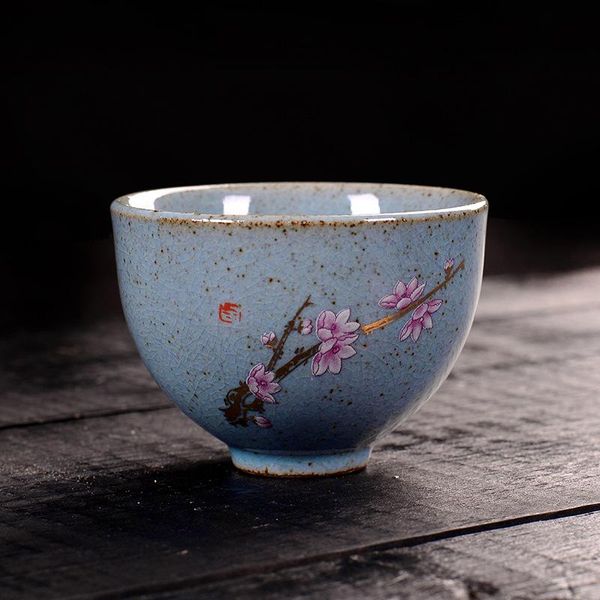 

cups & saucers 70ml retro ceramic tea cup creative set master single open glaze