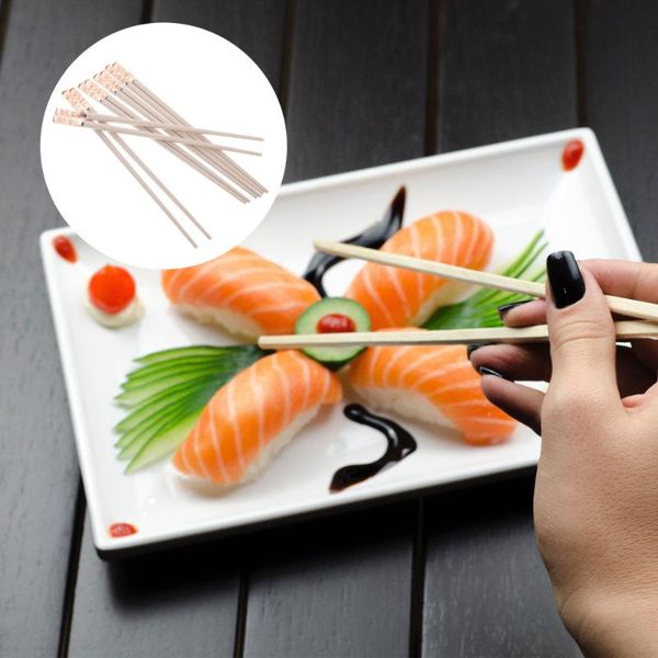 

chopsticks 5 pairs reusable japanese style home non-slip alloy