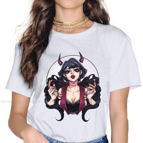 

women's t-shirt gothic style women t shirt emilia red strings female harajuku kawaii teesÂ ladies 4xl cotton tshirt, White