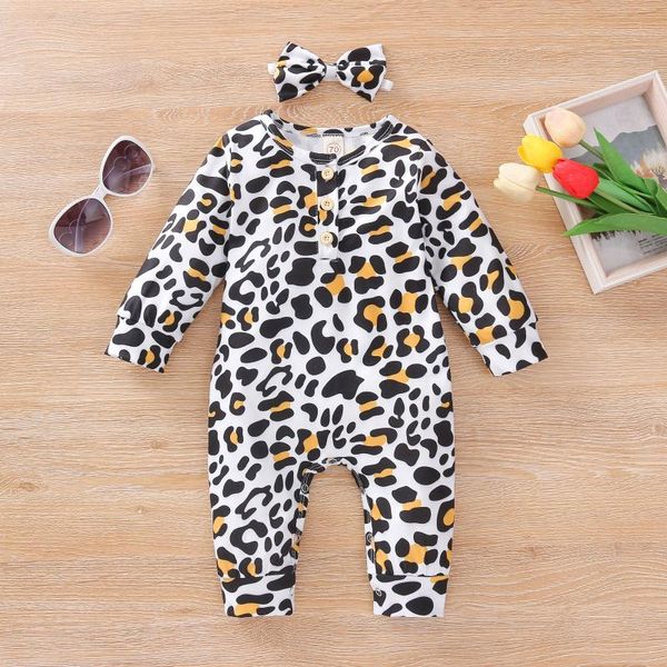 

jumpsuits infant baby boys&girls leopard print ruffles romper jumpsuit hairband outfits summer clothes kleding meisje ropa, Blue