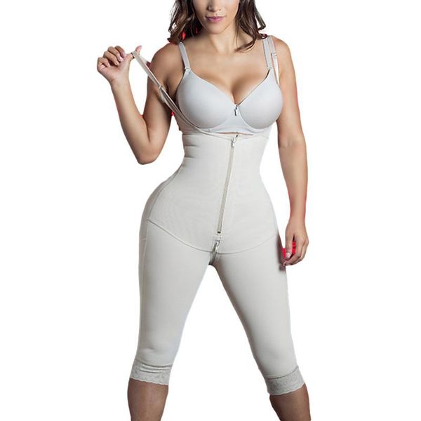 

women's shapers zipper high back shaper slimming shorts body women home wear corset, Black;white