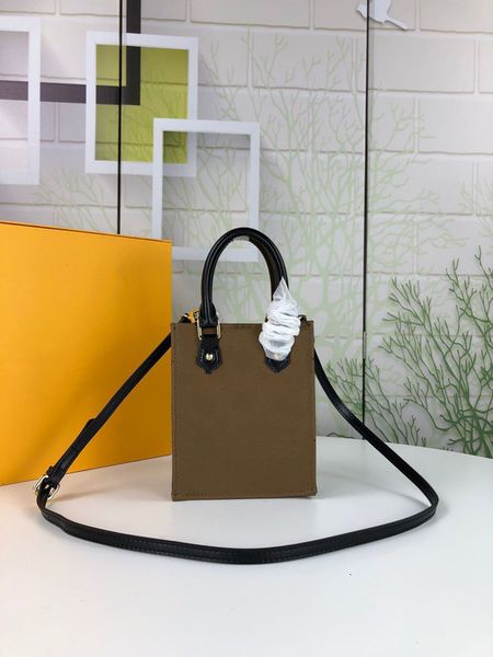 

original high qaulity genuine leather onthego mini handbag shoulder crossbody messenger bag purse ng, Black;green