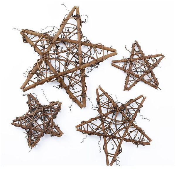 

10cm/20cm dried rattan star frame artificial flower wedding wreath christmas decoration for home diy handmade door hangi qylwqu