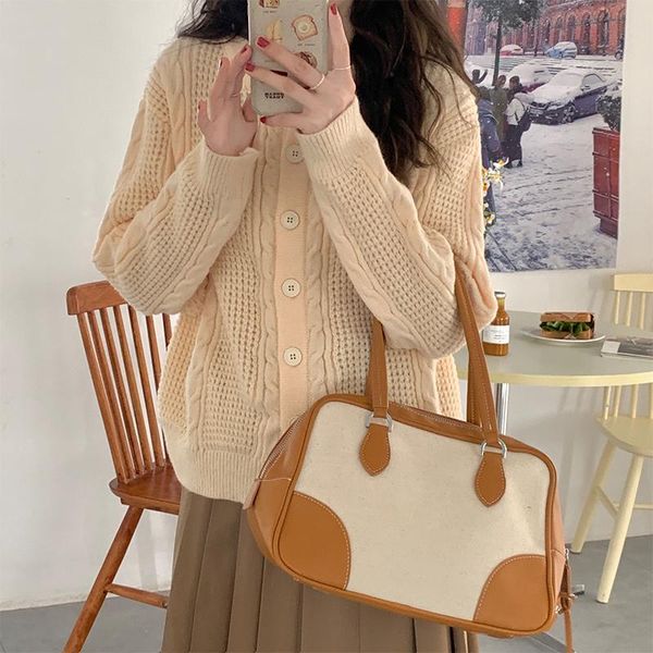 

women's sweaters lazy ins twist solid color sweater, White;black