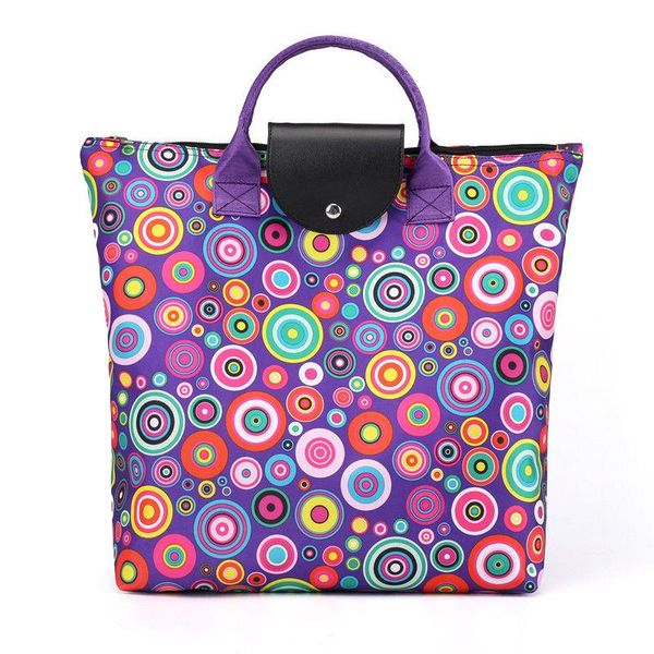 

shopping bags large foldable pouch grocery shoulder bag folding reusable