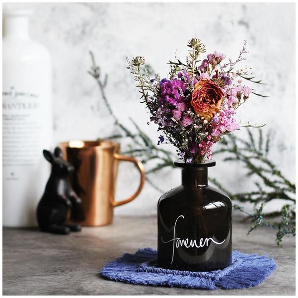 

vases nordic glass vase simple creative dried flower home deskdecoration fun gifts drop