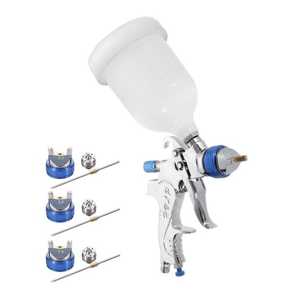 

car washer 2021 paint spray gun set 1.4/1.7/2.0 mm steel nozzle cars painting furnitures diy kit auto repair tool
