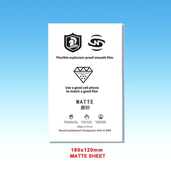 

50pcs hd flexible tpu hydrogel sheet for automatic film cutter plotter machine mobile phone screen protective sticker