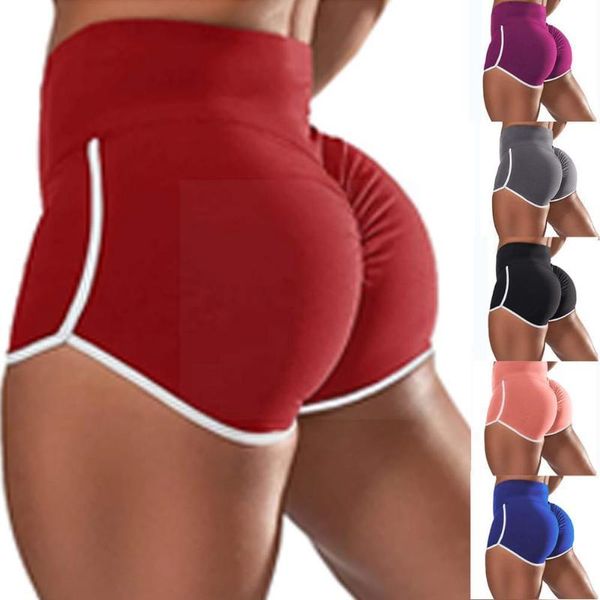 

women's shorts 2021 women sport low waist stretch slim color yoga leggings seamless tight sports sportswear fitness lift hip p8k5, White;black