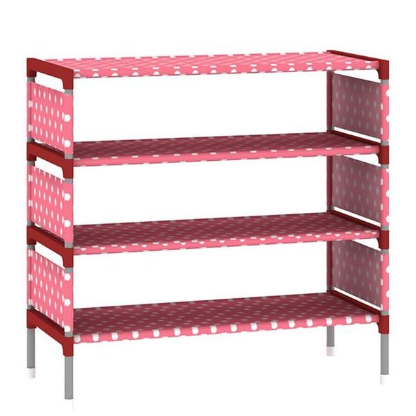 

clothing & wardrobe storage shoes shelf easy assembled non-woven 4 tier shoe rack organizer stand holder keep room neat door space saving