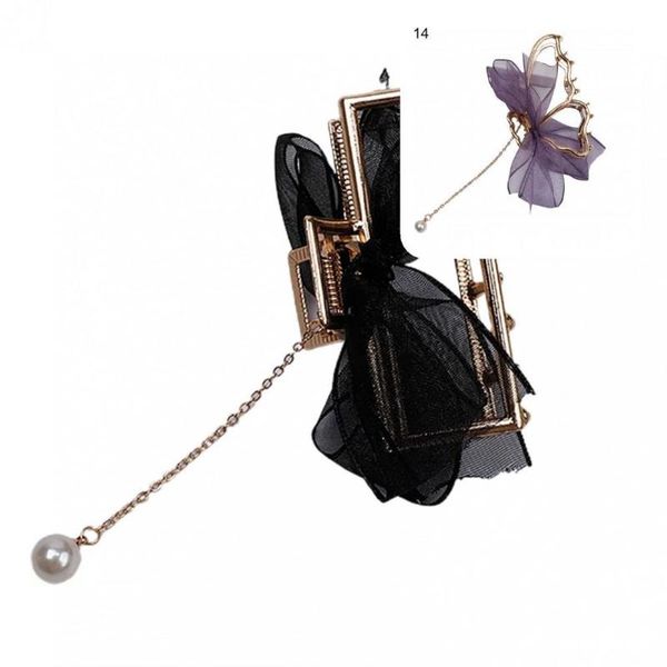 

hair accessories headdress useful hairgrip bow pin mini clip non-yellowing for girl, Slivery;white