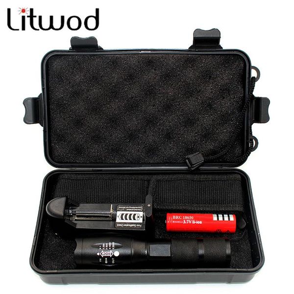 

litwod z35 led tactical 5000 lumens xm-l2 zoomable 5 modes aluminum waterproof lanterna led torch flashlights