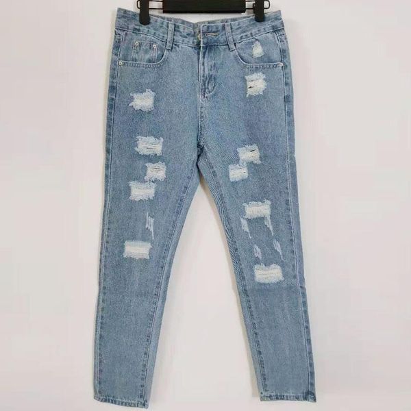 

women's jeans low price sale ripped women spring summer high waist denim pencil pants slim female bottoms the last few, Blue