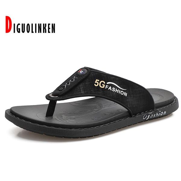 

slippers 2021 men flip flops summer beach shoes indoor or outdoor male black casual soft sports big size non-slip footwear
