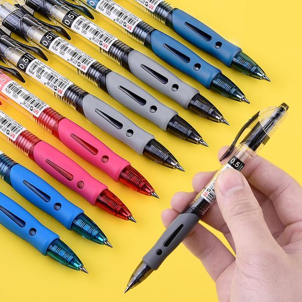 

gel pens pen 0.5mm black/red/blue ink quality creative lovely writing smooth neutral office school stationery 6pcs/lot